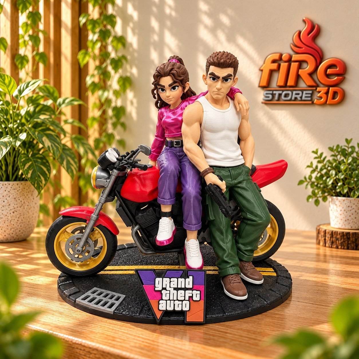 Diorama GTA VI — Jason & Lucia